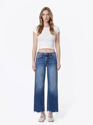 Lovervet Mid Rise Stretch Wide Leg Jeans