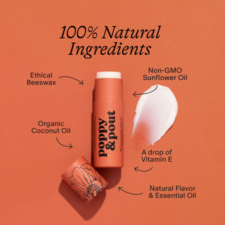 Poppy & Pout Pomegranate Lip Balm