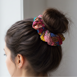 Kantha Scrunchies
