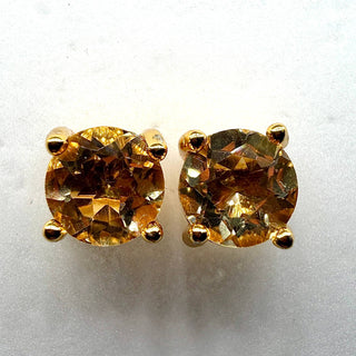 1.6ct Natural Citrine Stud Earrings