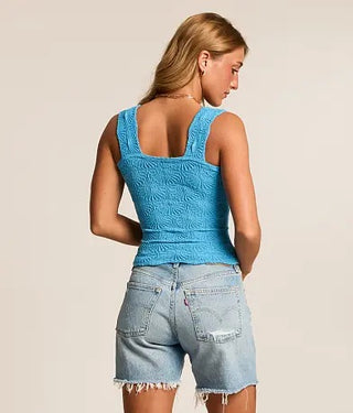 Free People Love Letter Cami in Hyper Teal