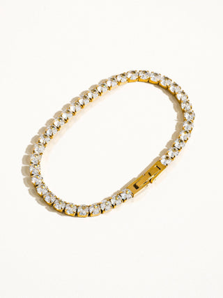 18k René Non-Tarnish Rhinestone Dressy Bracelet
