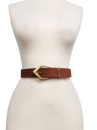 Brown Suede Belt