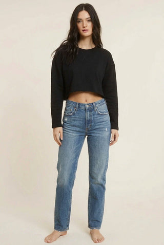 Cotton Essential Long Sleeve Knit Top
