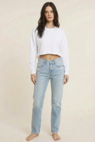 Cotton Essential Long Sleeve Knit Top