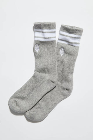 Free People Movement Stripe Tube Socks in Gray