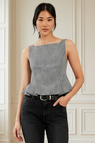 Free People Sun Faded Peplum Top