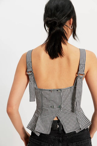Free People Sun Faded Peplum Top