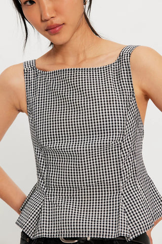 Free People Sun Faded Peplum Top