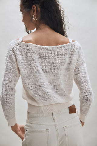 Free People Soft Focus Fine Linen Pull Over