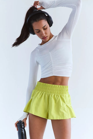 Free People Movement Get Your Flirt On Short in Honeydew
