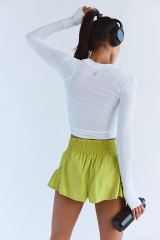 Free People Movement Get Your Flirt On Short in Honeydew