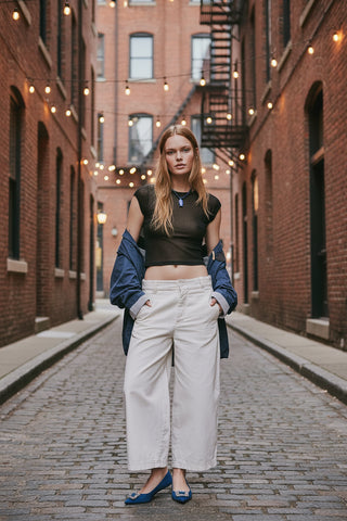 Free People Lay Down Chino in Ivory