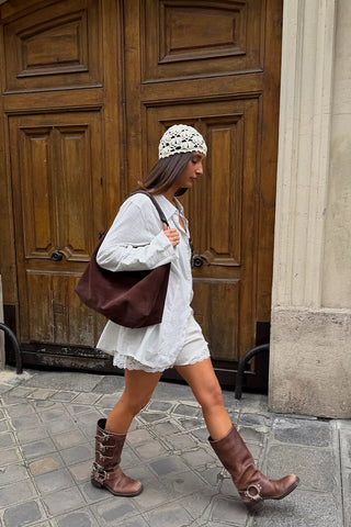 Free People Suzie Suede Slouch Tote