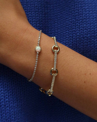 HOLLIS BEZEL OPAL TENNIS BRACELET
