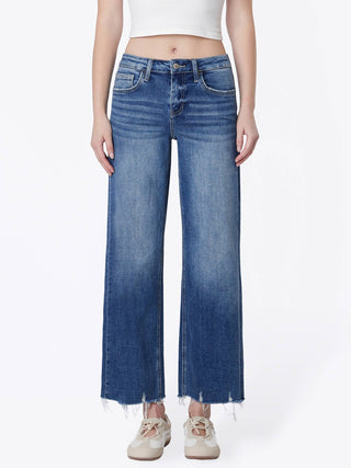 Lovervet Mid Rise Stretch Wide Leg Jeans