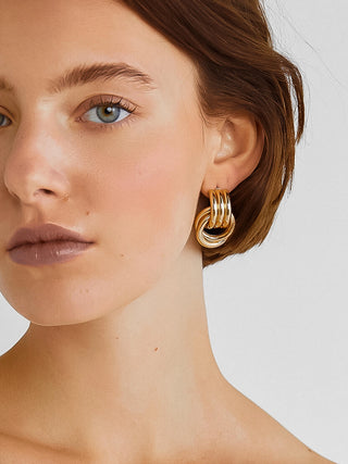 Wanda 18K Gold Non-Tarnish Classic Hoop Earring