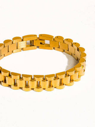 18k Gold Plate Watchband Bracelet