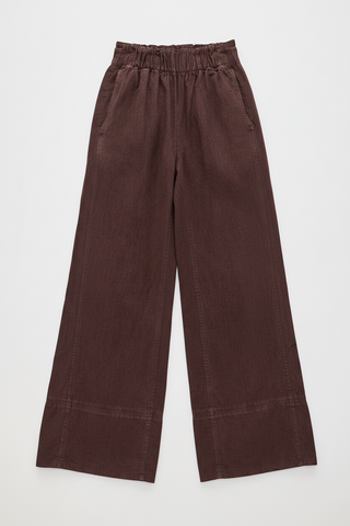 Free People Days End Linen Pull on Pants