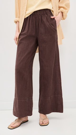 Free People Days End Linen Pull on Pants