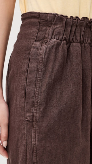 Free People Days End Linen Pull on Pants
